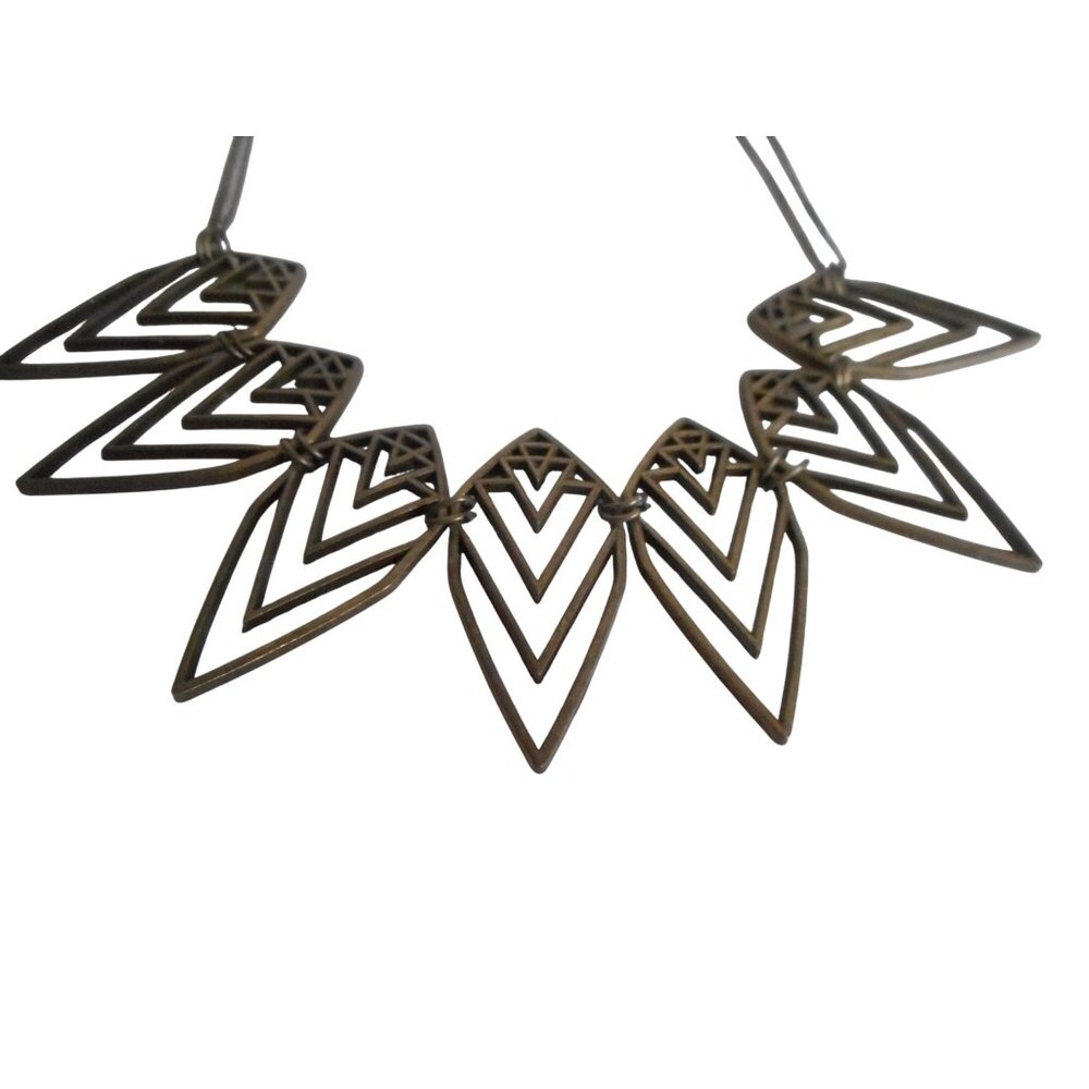Paparazzi Necklace Endangered Species Costume Bib Necklace Art deco inspired - Picture 2 of 2